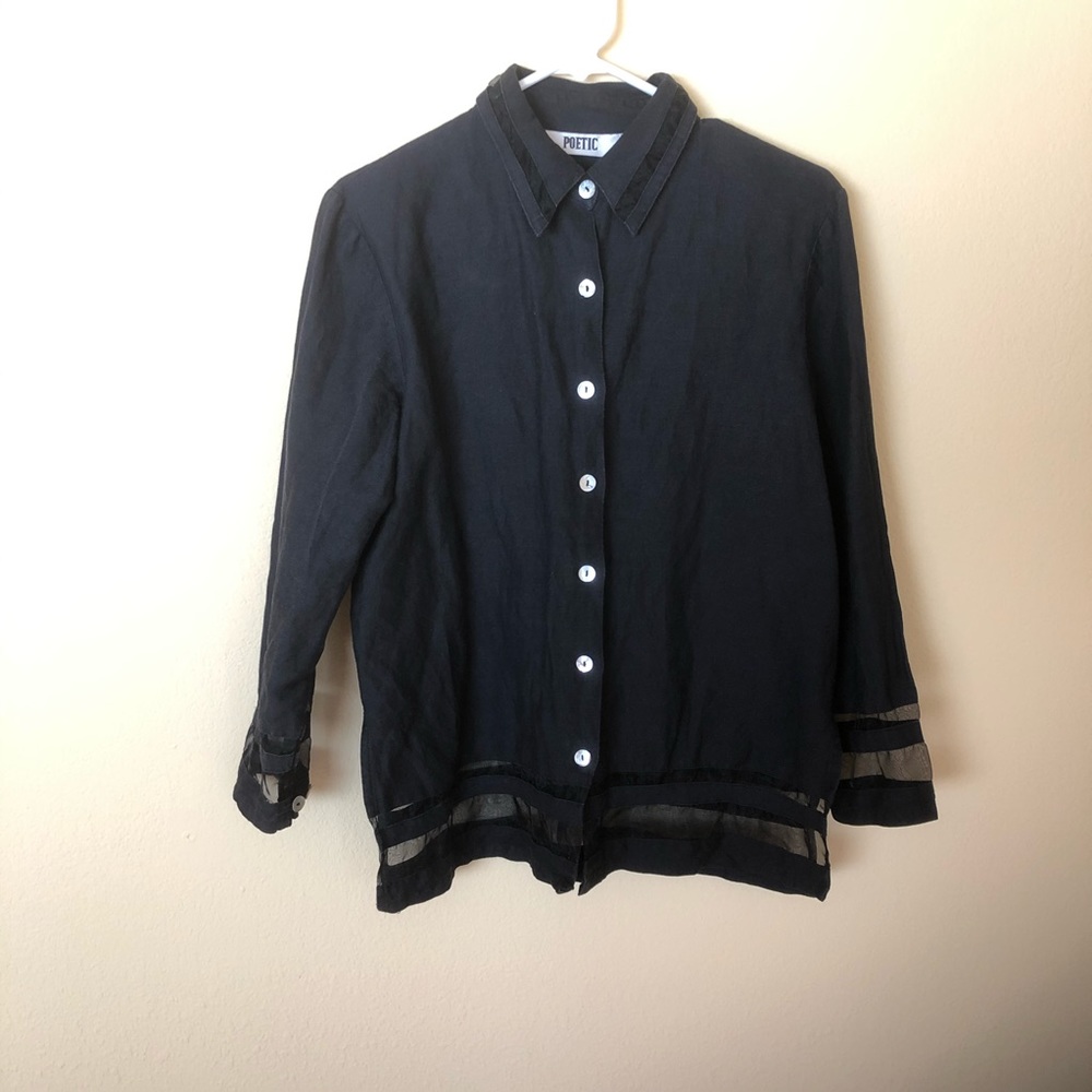 Vintage Linen-Like Shirt